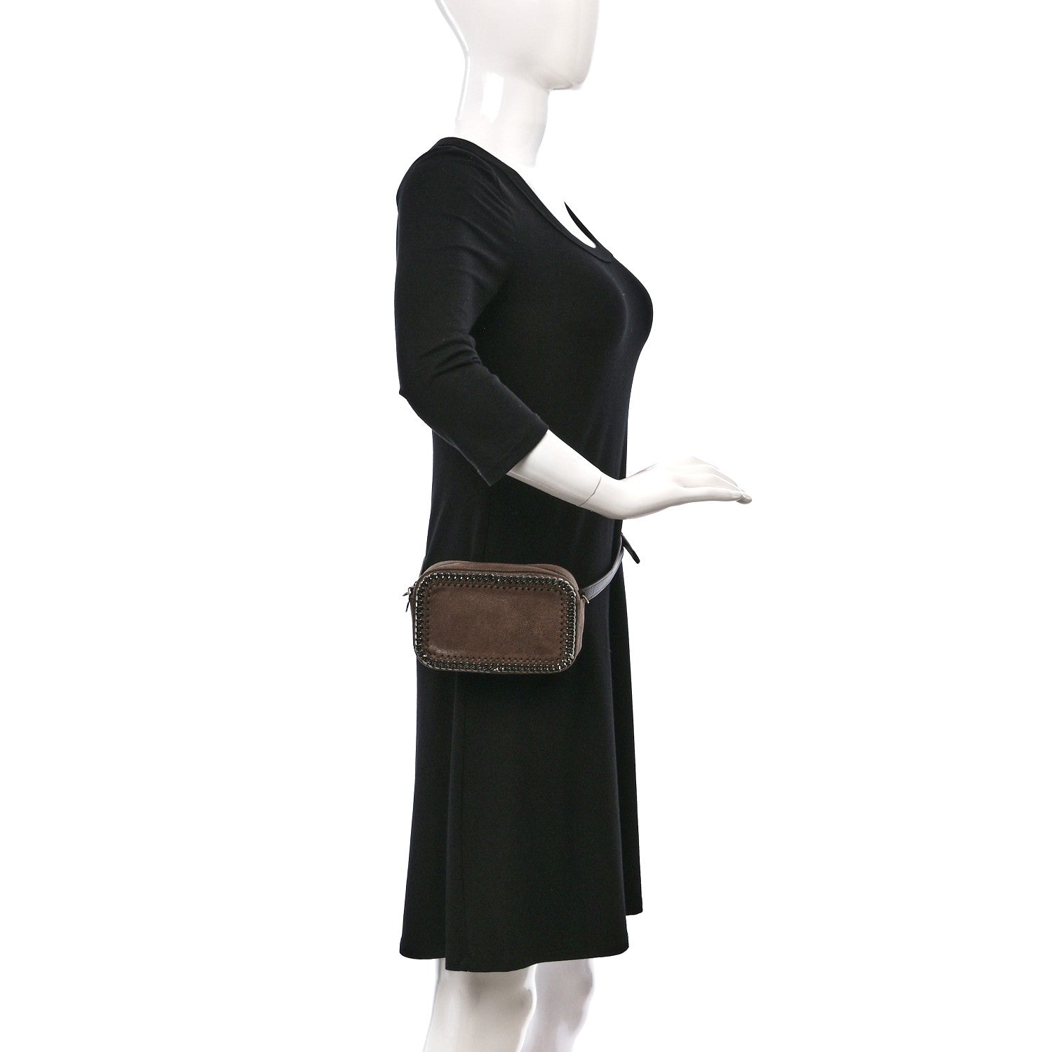 Stella McCartney Shaggy Deer Falabella Belt Bag Brown 2 of 8