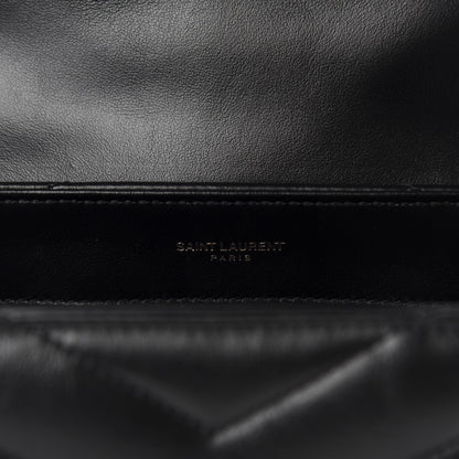 Saint Laurent Calfskin Y Quilted Monogram Toy Loulou Crossbody Bag Black 10 of 12