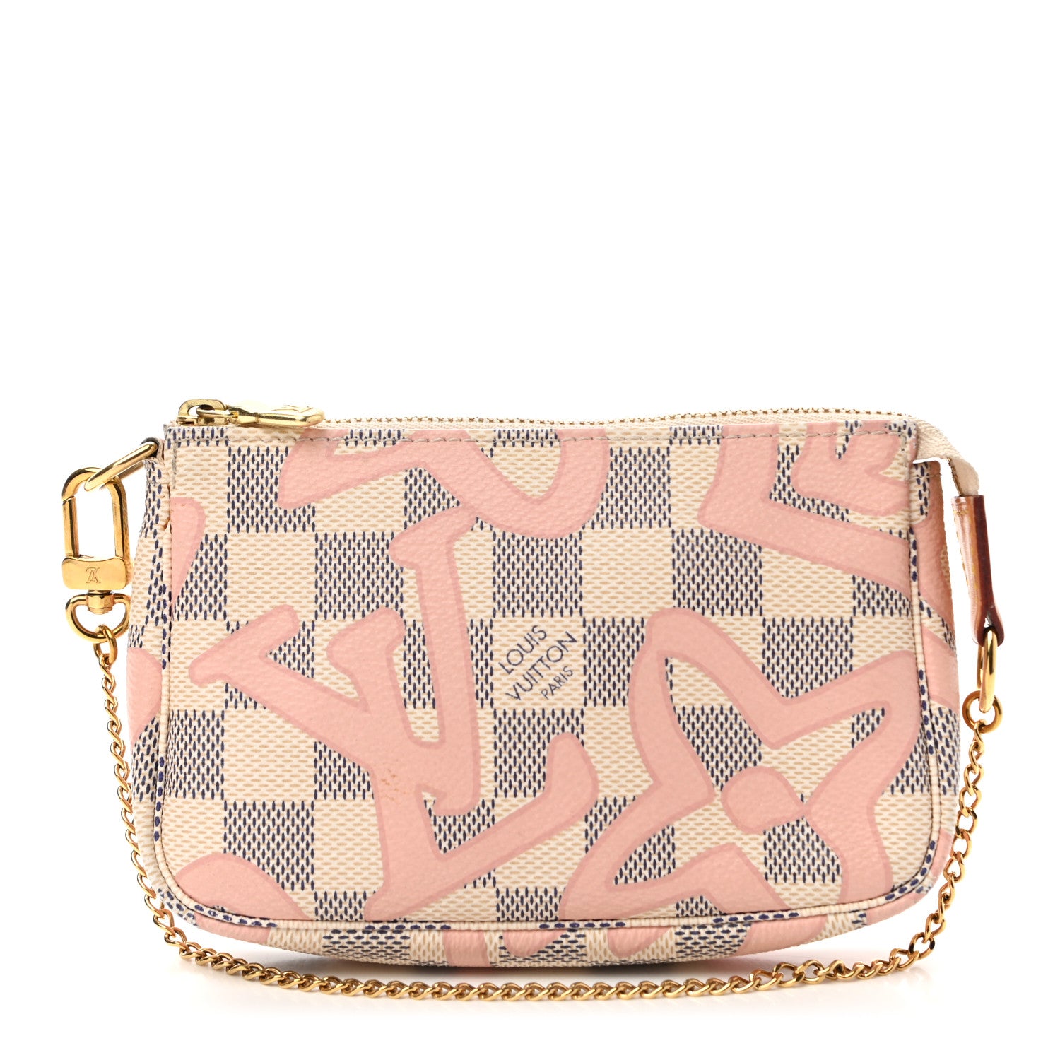 Louis Vuitton Damier Azur Tahitienne Mini Pochette Accessories 1 of 8