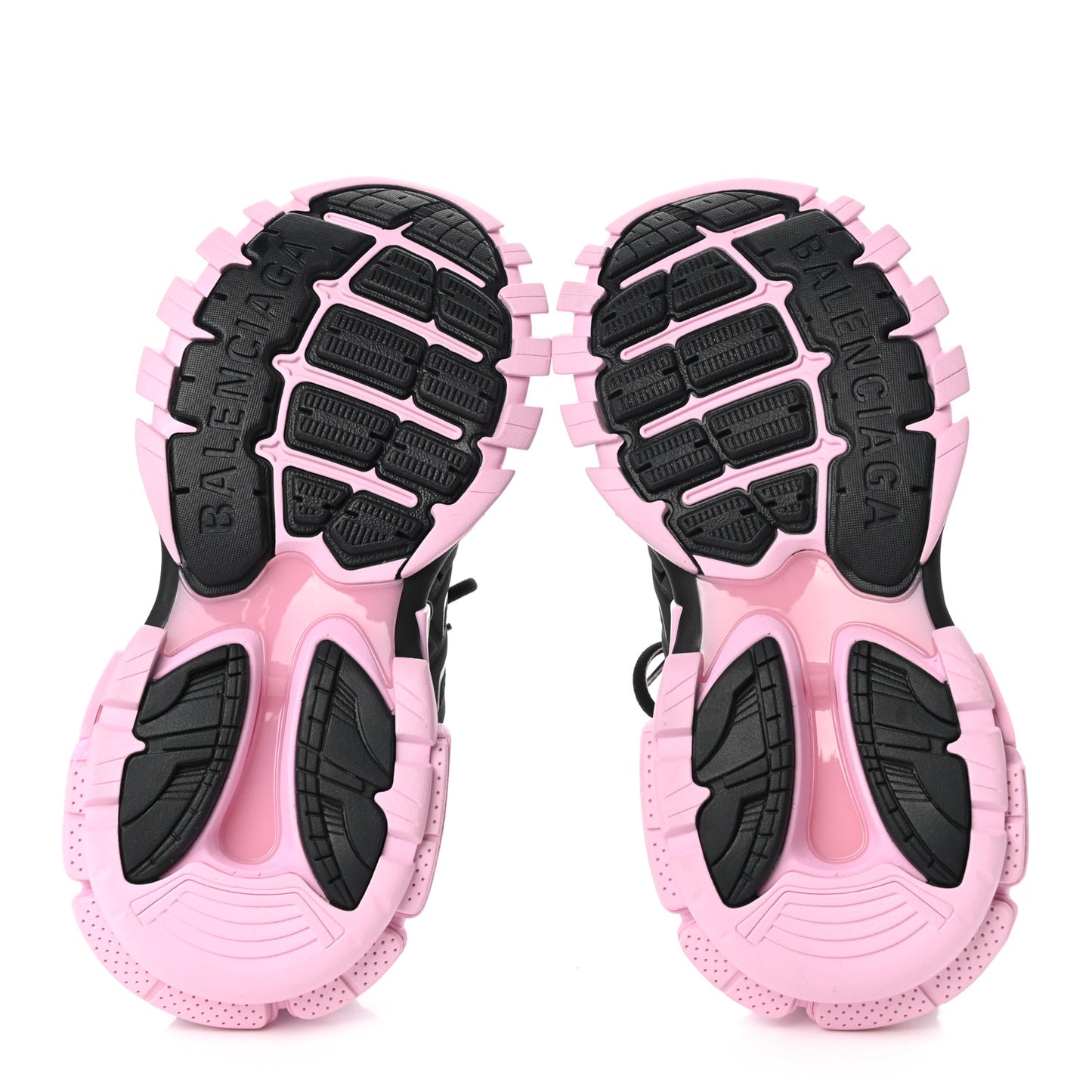 Mesh Nylon Bi-Color Womens Track Sneakers 36 Black Pink