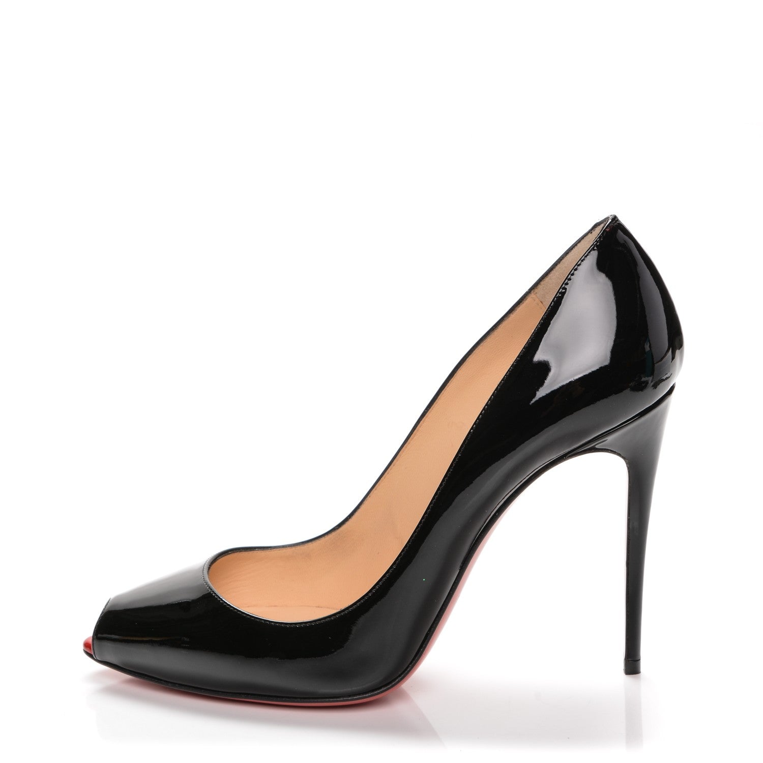 Christian Louboutin Patent Tibur 120 Pumps 38 Black 1 of 9