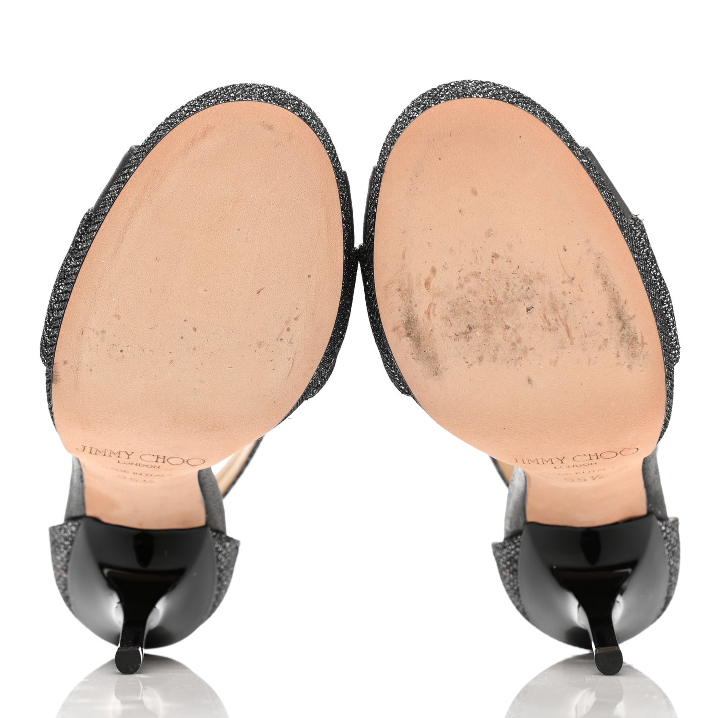 Glitter Crisscross Sandals 35.5 Silver