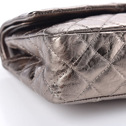 Chanel Metallic Aged Calfskin Quilted 2.55 Reissue 226 Flap Pewter 11 of 13