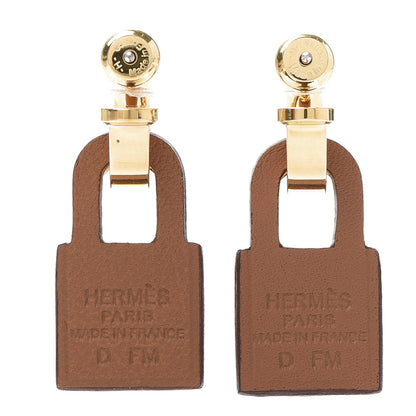 Hermes Swift O'Kelly Earrings Gold 4 of 7