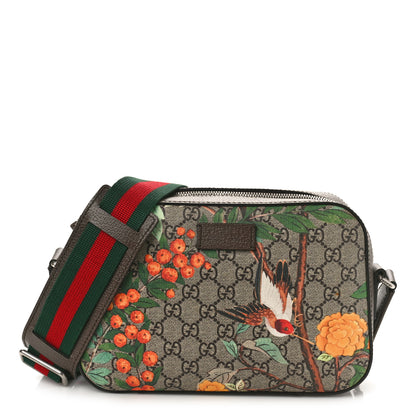 Gucci GG Supreme Monogram Tian Web Camera Bag Beige Multicolor Brown 1 of 10