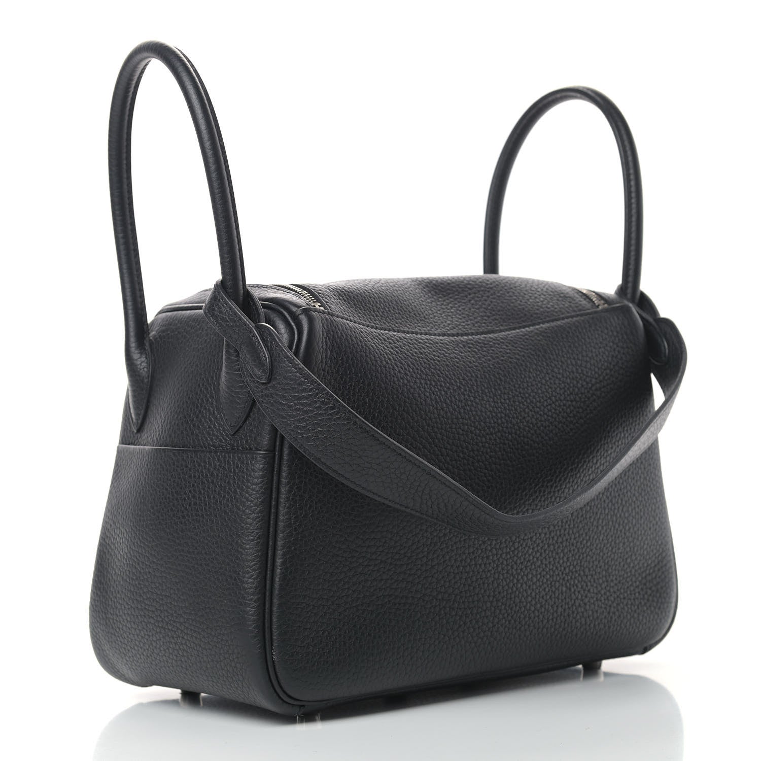 Hermes Taurillon Clemence Lindy 26 Black 3 of 10