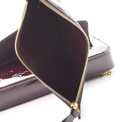 Louis Vuitton Vernis Pochette Felicie Chain Wallet Amarante 8 of 13