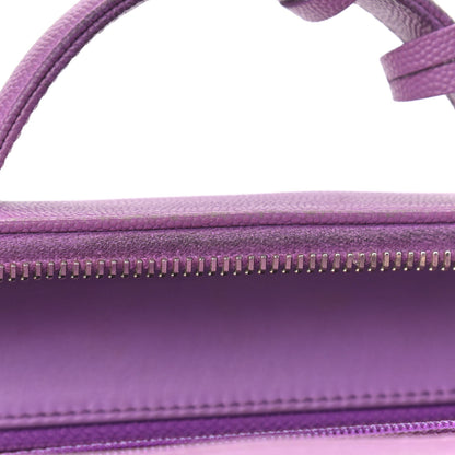 Chanel Caviar Quilted Medium CC Filigree Vanity Case Purple 8 of 16