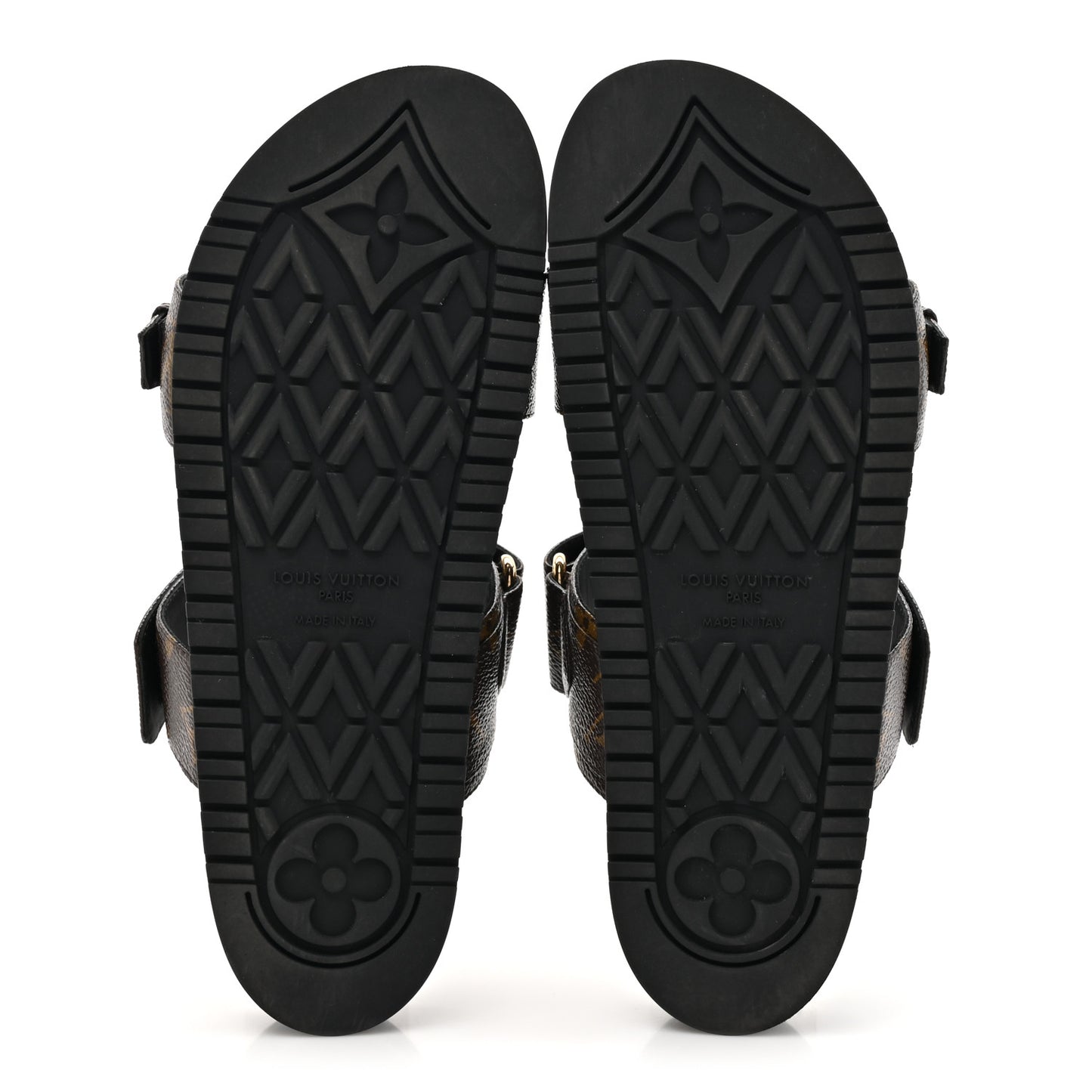 Monogram Bom Dia Mule Sandals 38.5 Black