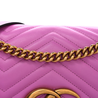 Gucci Calfskin Matelasse Medium GG Marmont Shoulder Bag Candy Mousse 8 of 11