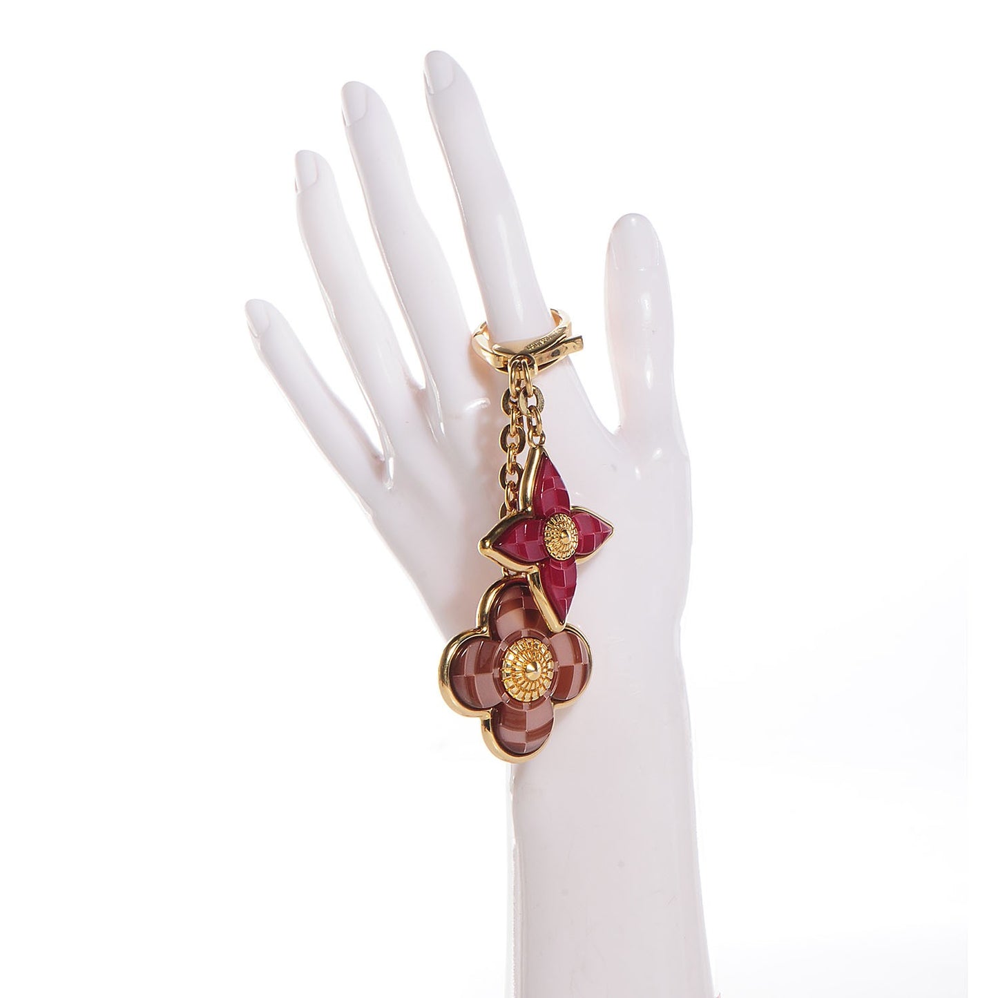 Metal Resin Mosaique Bag Charm Rouge Fauviste