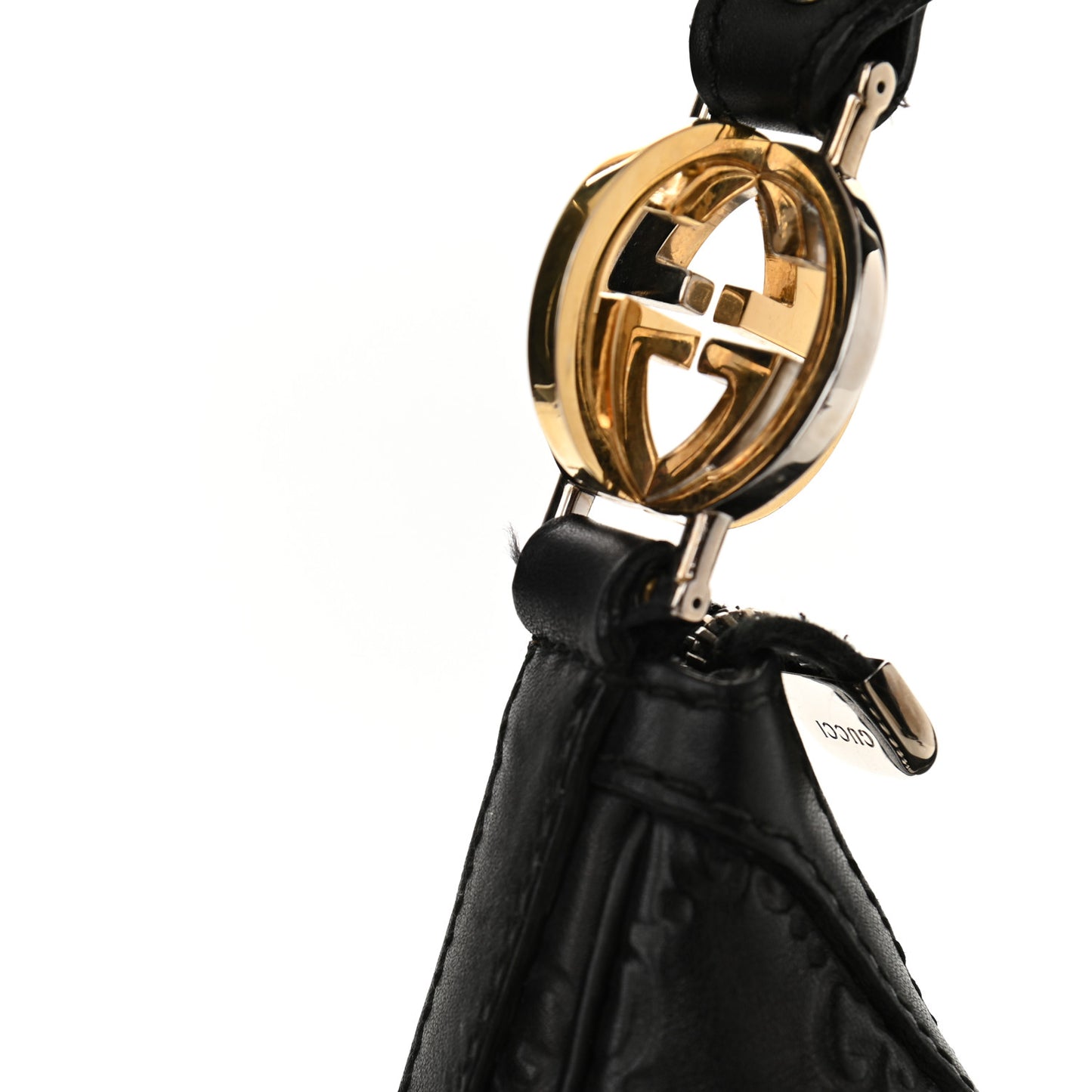 Guccissima Medium GG Twins Hobo Black