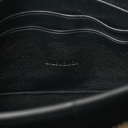 Balenciaga Grained Calfskin Neo Classic Gold Hardware Multipouch Black 6 of 10