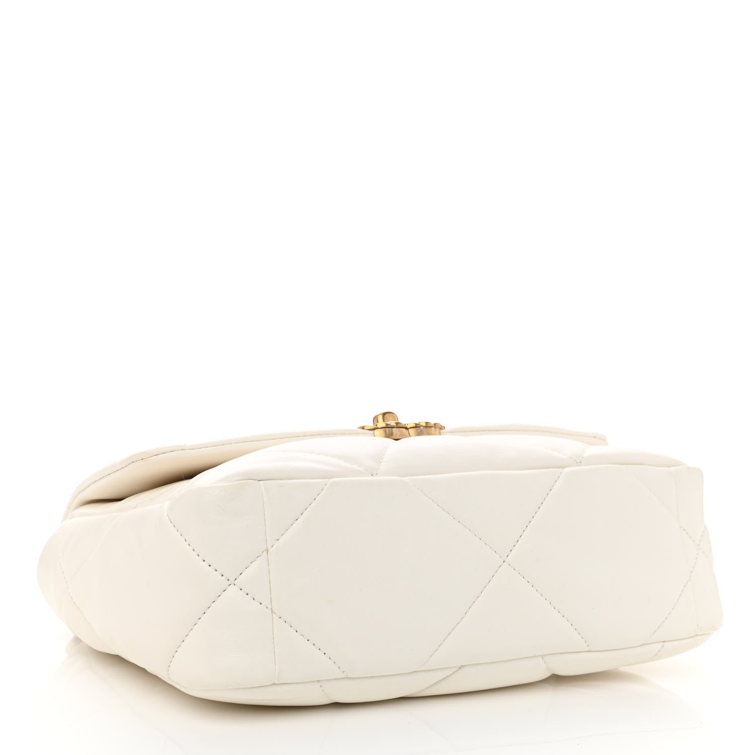 Chanel Lambskin Quilted Medium Chanel 19 Flap White 4 of 11