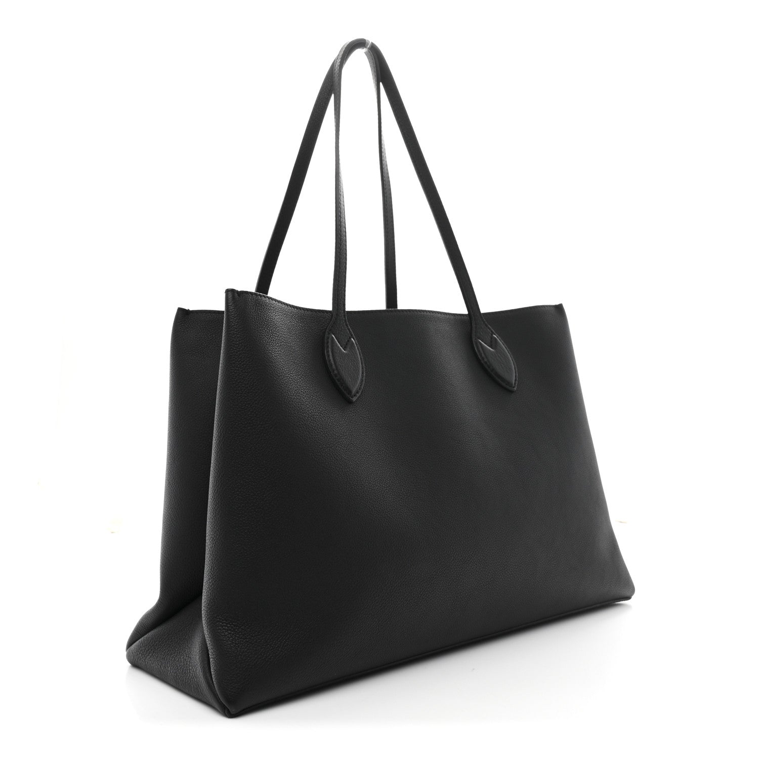 Louis Vuitton Grained Calfskin Lockme Shopper Black 3 of 10