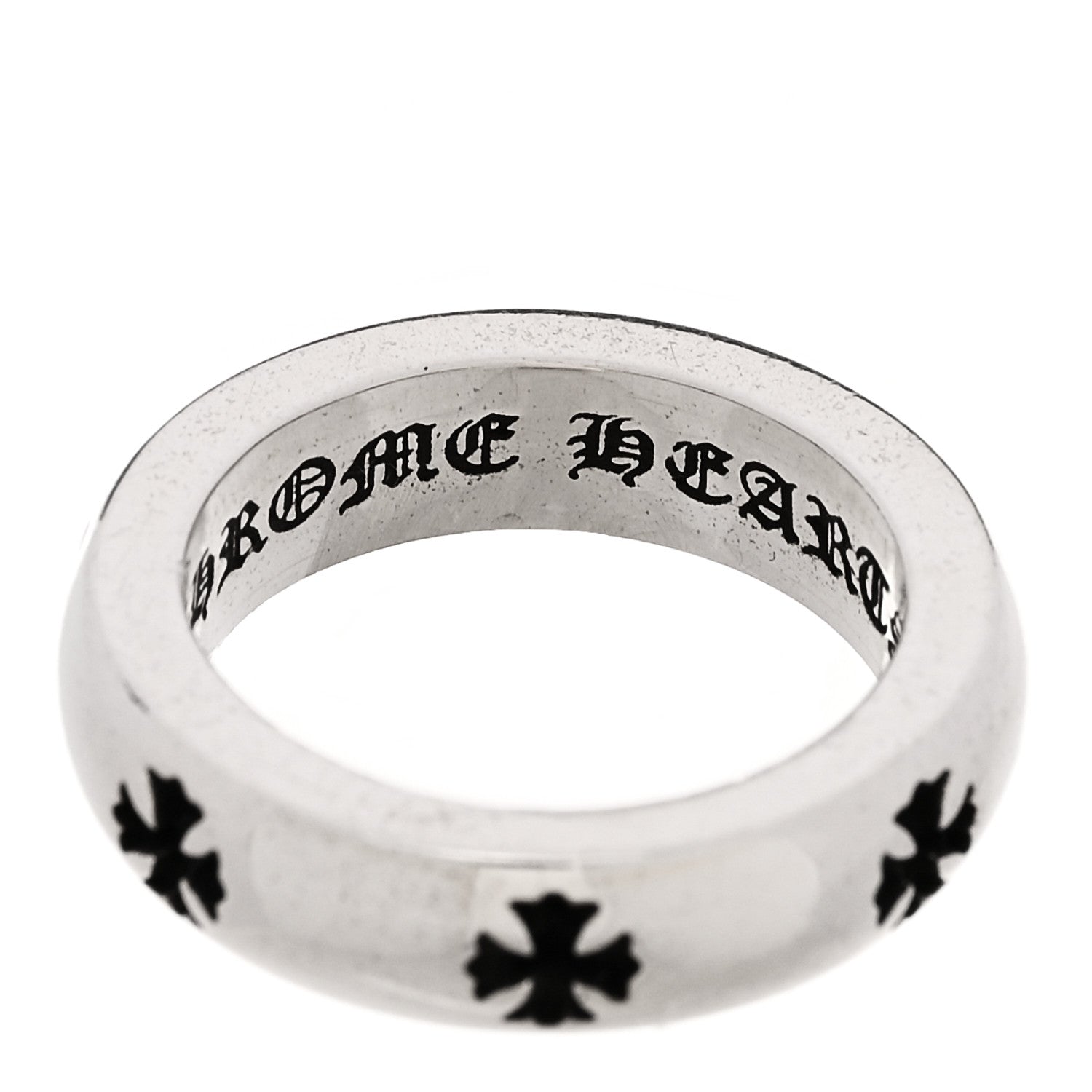 Chrome Hearts Sterling Silver Negative CH Plus Ring 49 5 1948149