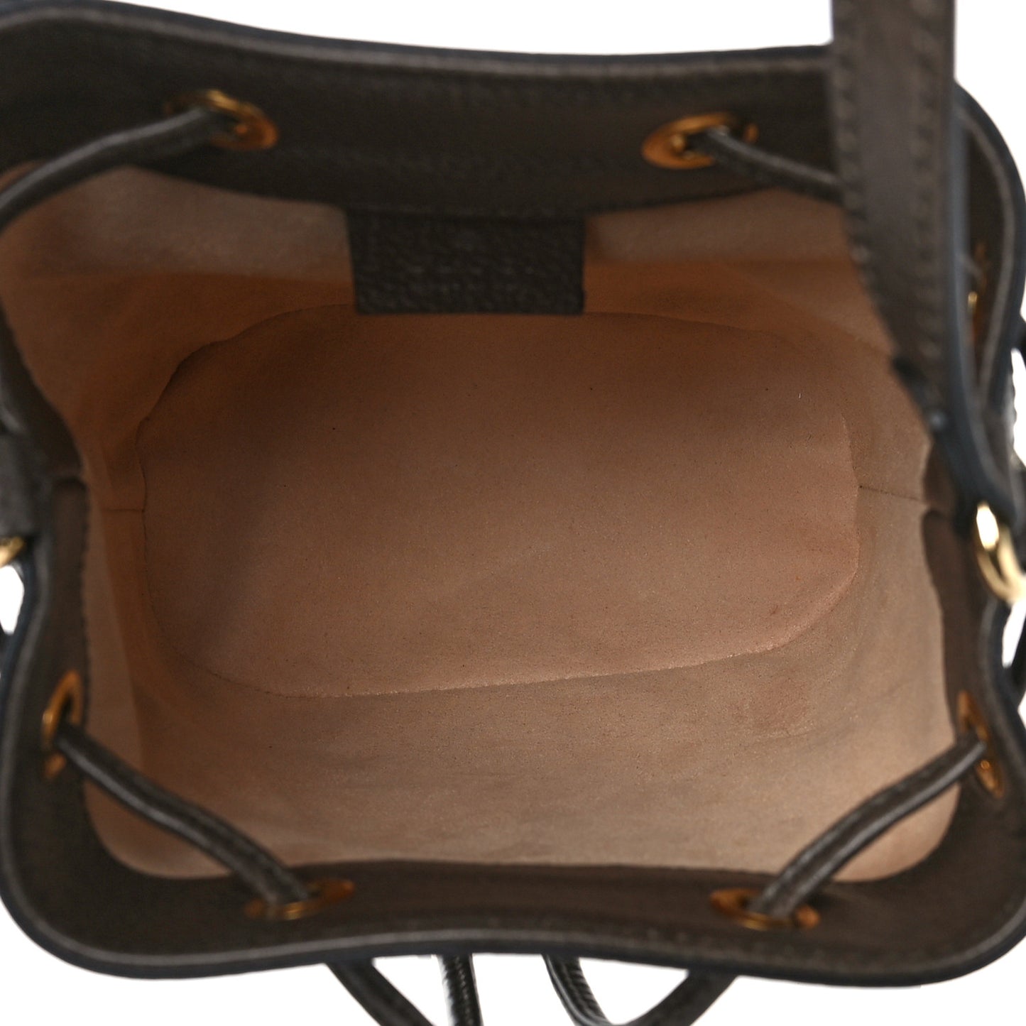 GG Supreme Monogram Web Mini Ophidia Bucket Bag Brown