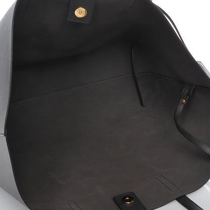 Saint Laurent Calfskin Large Shopping Tote Coal 6 of 7