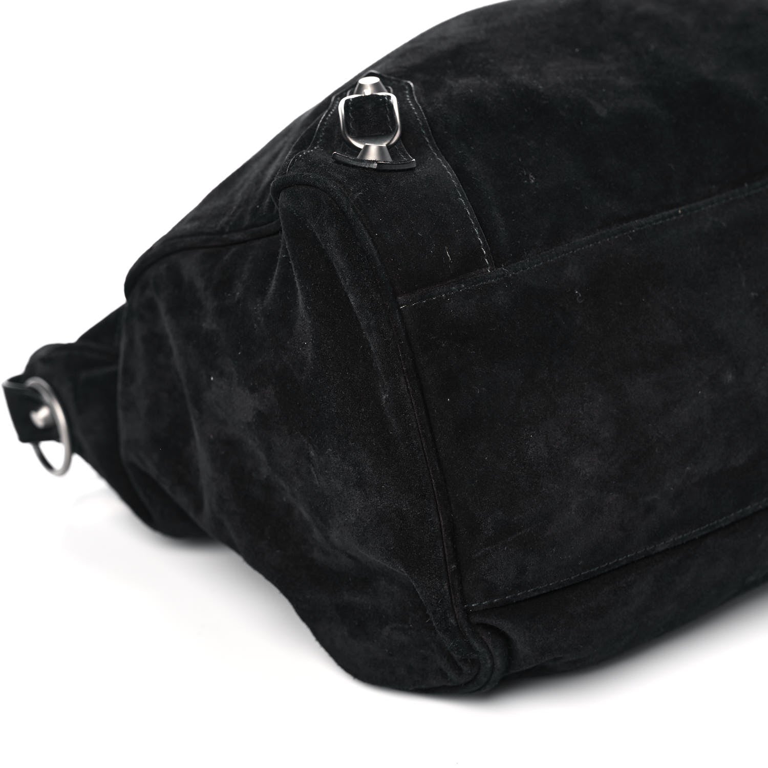 Balenciaga Baby Daim Suede Classic Silver Hardware Velo Black 8 of 9