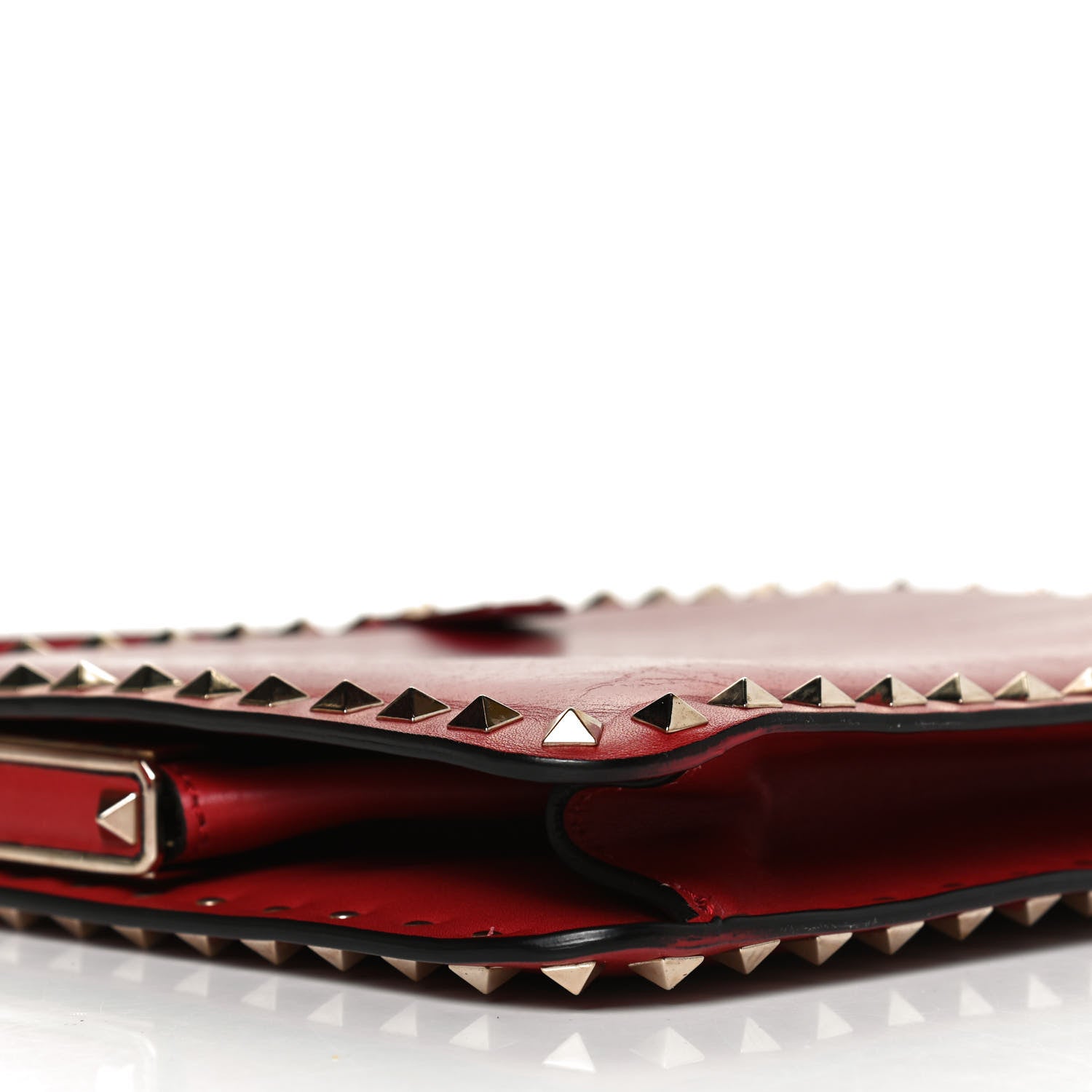 Valentino Garavani Calfskin Rockstud Frame Bag Rosso Valentino 9 of 14
