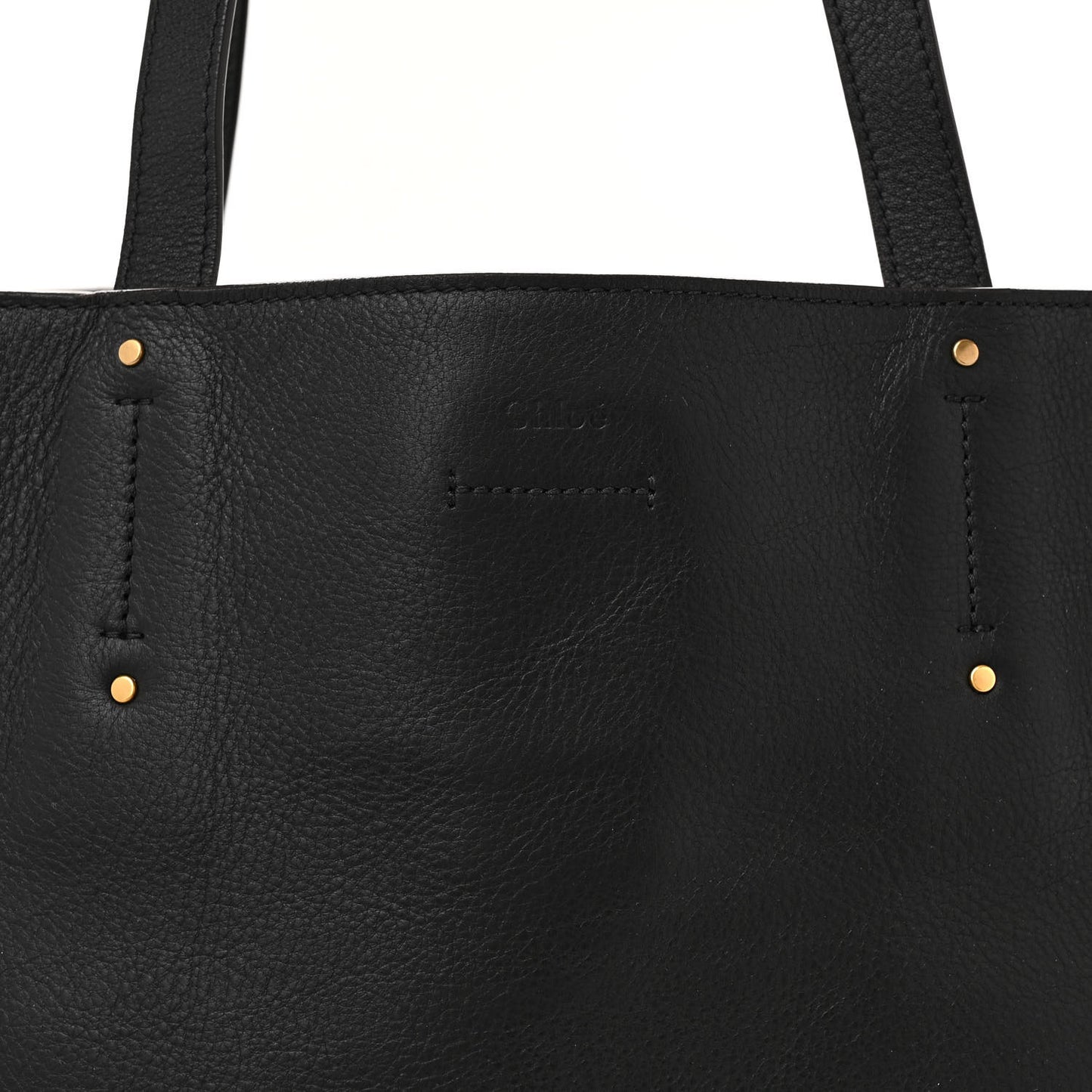 Smooth Calfskin Medium Milo Shopping Tote Black