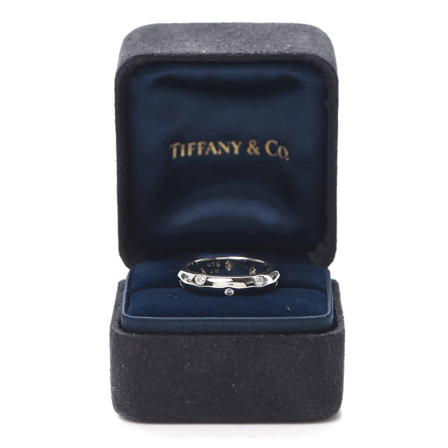 Platinum Diamond 4mm Etoile Band Ring 50 5.25