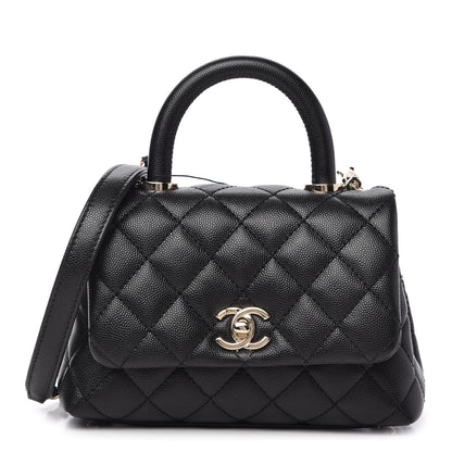 Chanel Caviar Quilted Extra Mini Coco Handle Flap Black 1 of 11