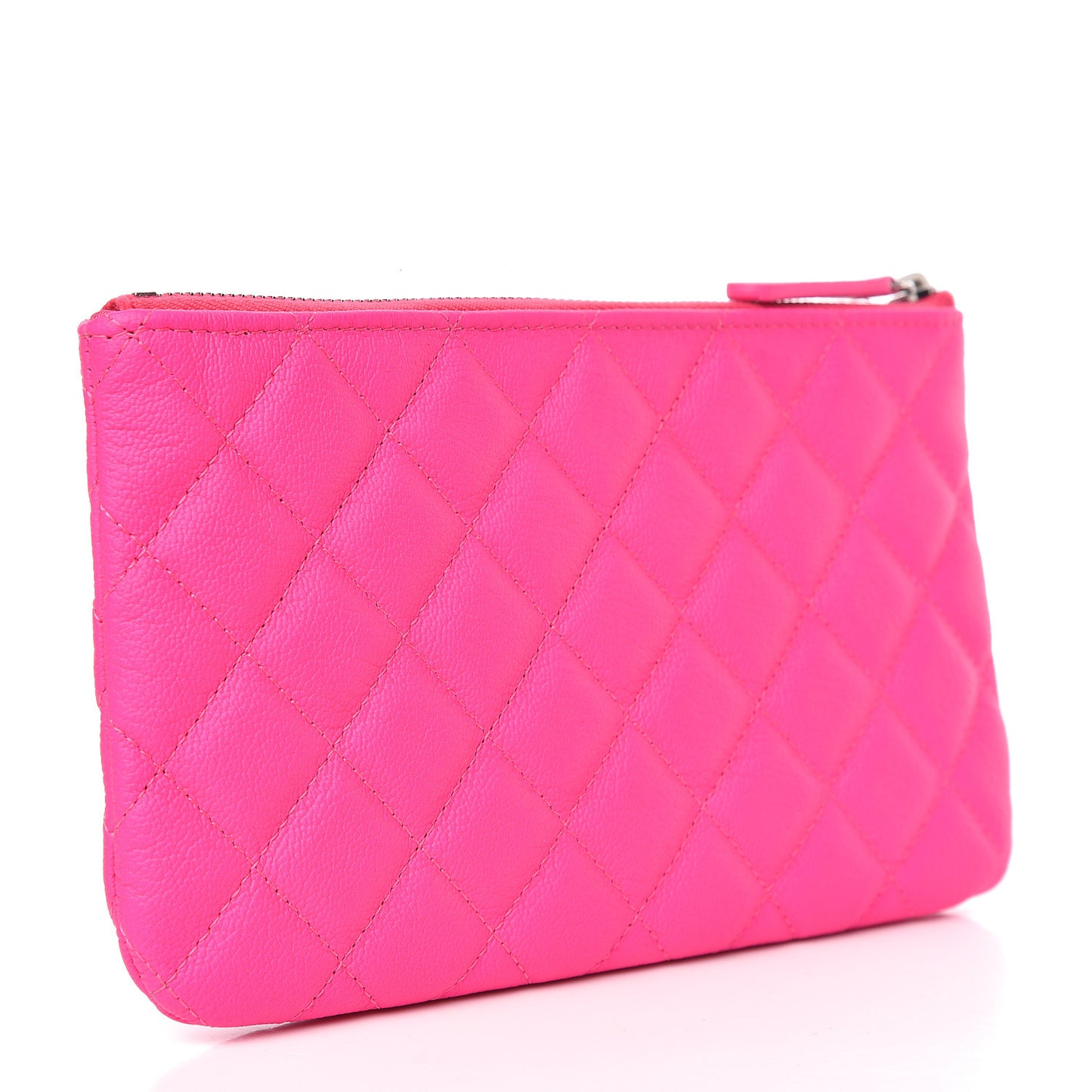 Goatskin Quilted Medium Reissue Cosmetic Case Pink