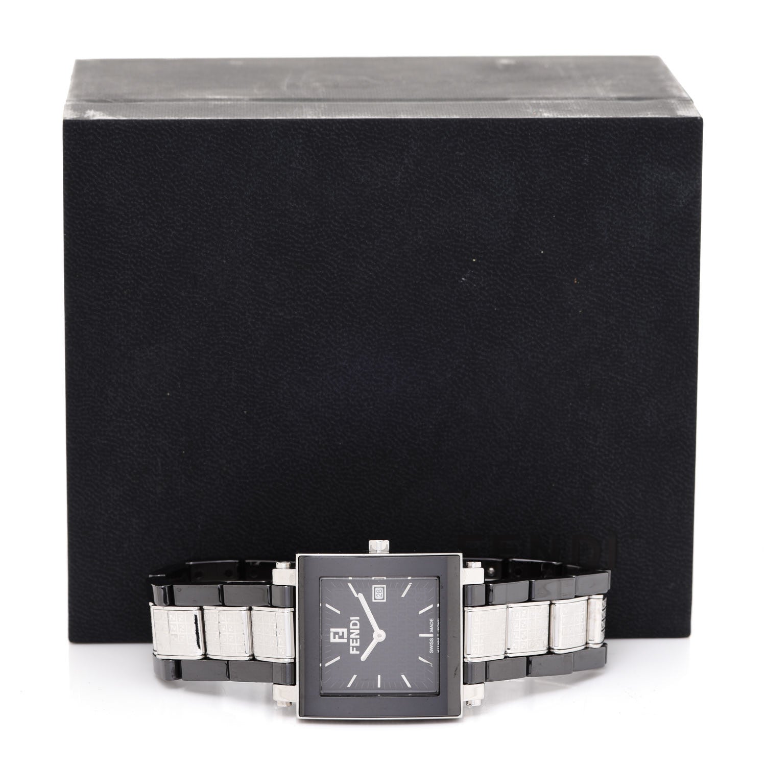 Fendi Stainless Steel Ceramic 30mm Orologi Quartz Watch Black 5 of 5
