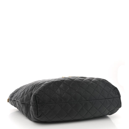 Saint Laurent Lambskin Quilted Maxi Icare Shopping Tote Black 7 of 23