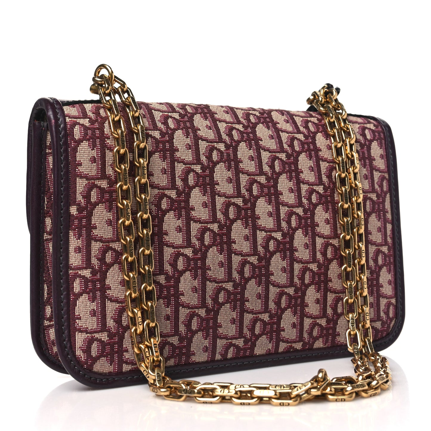Oblique Dioraddict Flap Bag Burgundy
