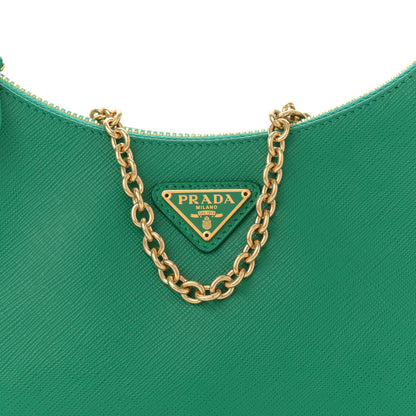 Prada Saffiano Lux Re-Edition 2005 Shoulder Bag Mango 8 of 10