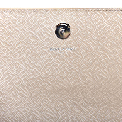 Saint Laurent Grain De Poudre Small Monogram Kate Satchel Nude Powder 10 of 10
