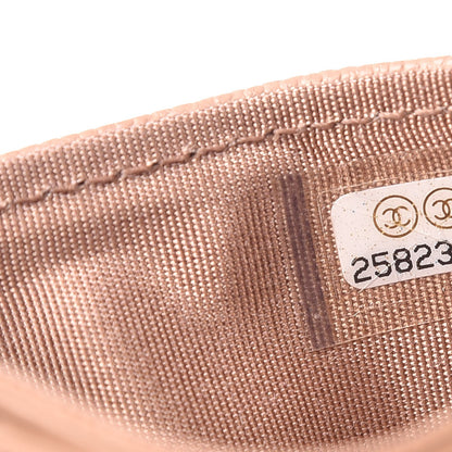 Chanel Caviar Quilted Boy Card Holder Beige 8 of 9