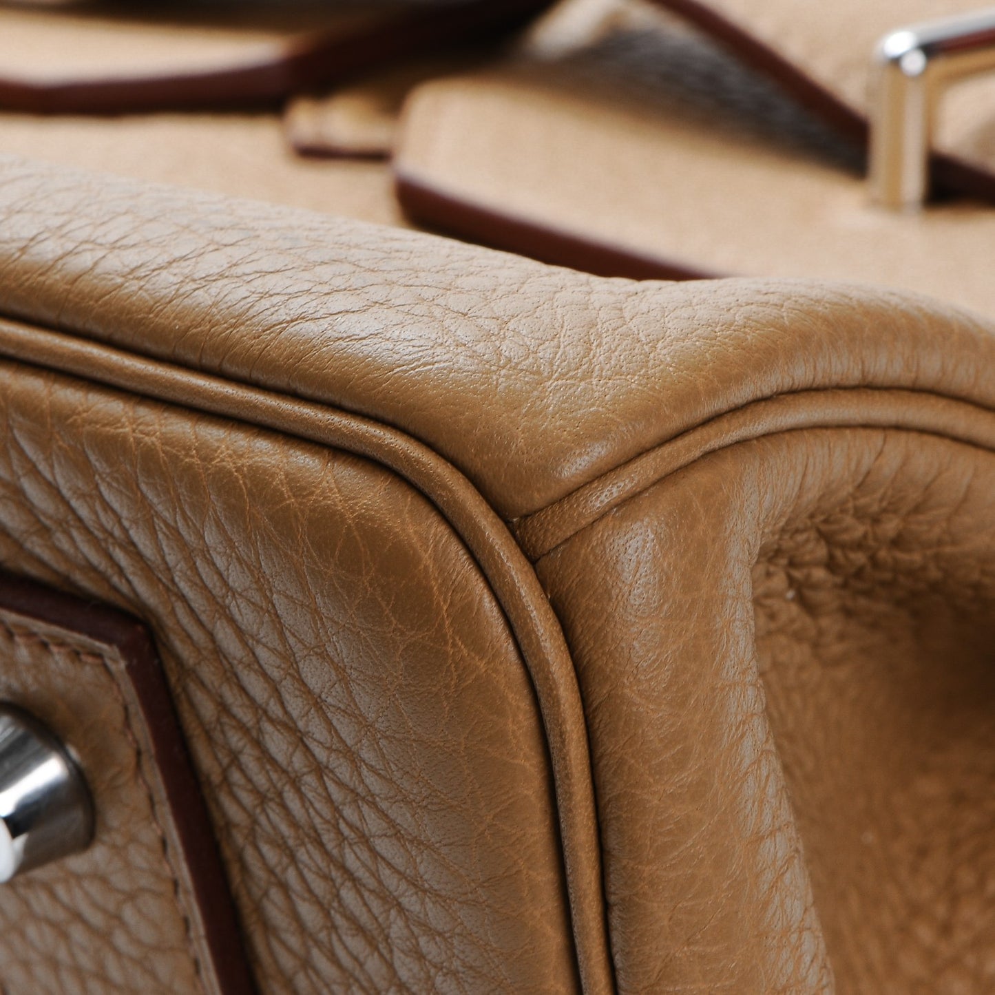 Taurillon Clemence JPG Birkin 42 Biscuit