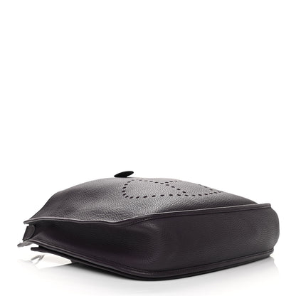 Hermes Taurillon Clemence Evelyne III GM Raisin 4 of 13