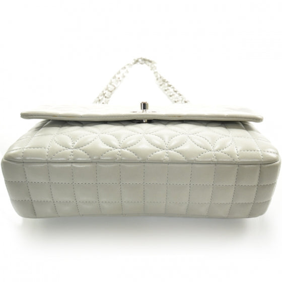 Chanel Lambskin Quilted Medium Flap Gray 4 of 11