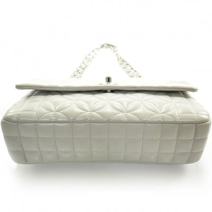 Chanel Lambskin Quilted Medium Flap Gray 4 of 11