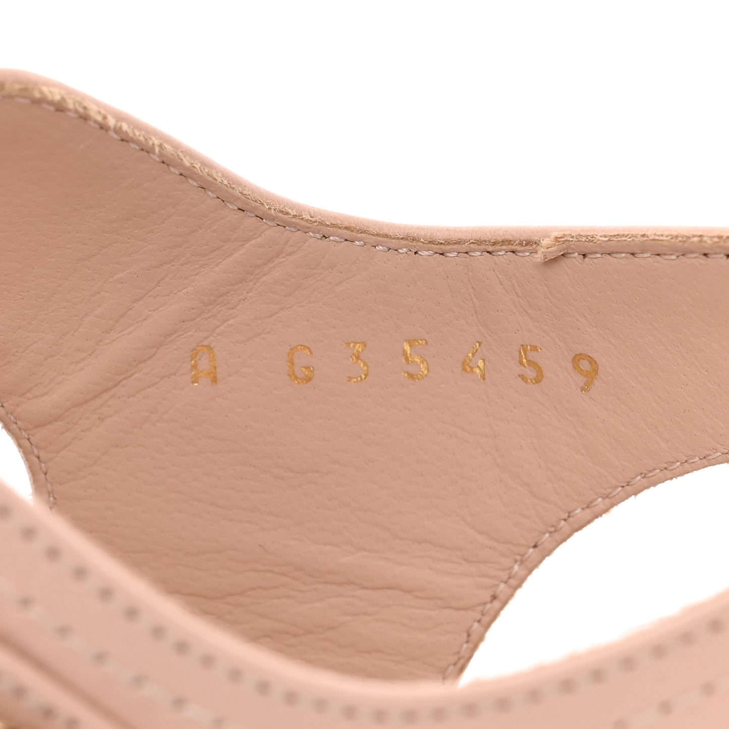Calfskin Chain Sandals 35.5 Pink