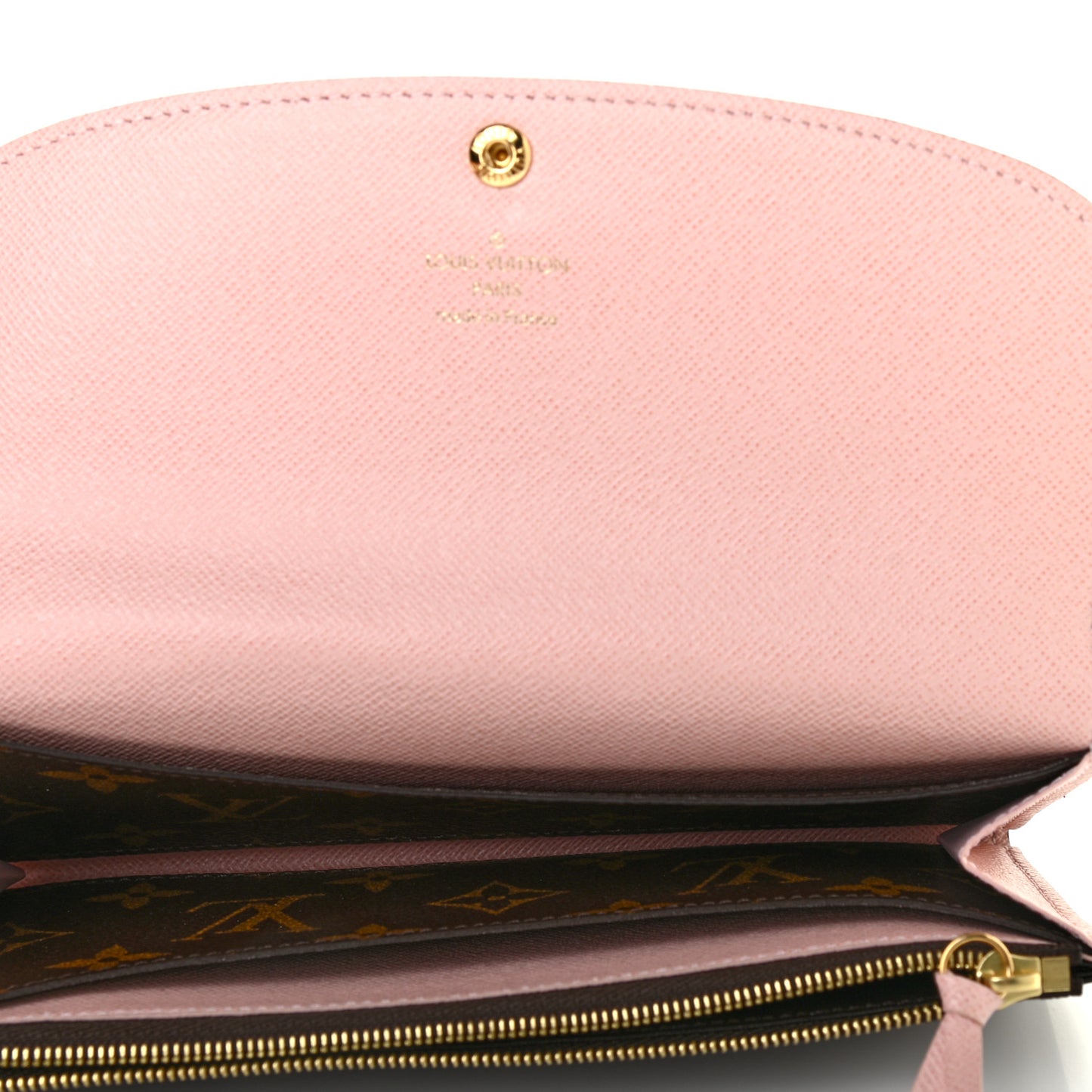 Monogram Emilie Wallet Rose Ballerine