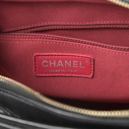 Chanel Aged Calfskin Quilted Medium Gabrielle Hobo Black 6 of 13