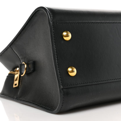 Saint Laurent Calfskin Monogram Baby Cabas Black 7 of 9