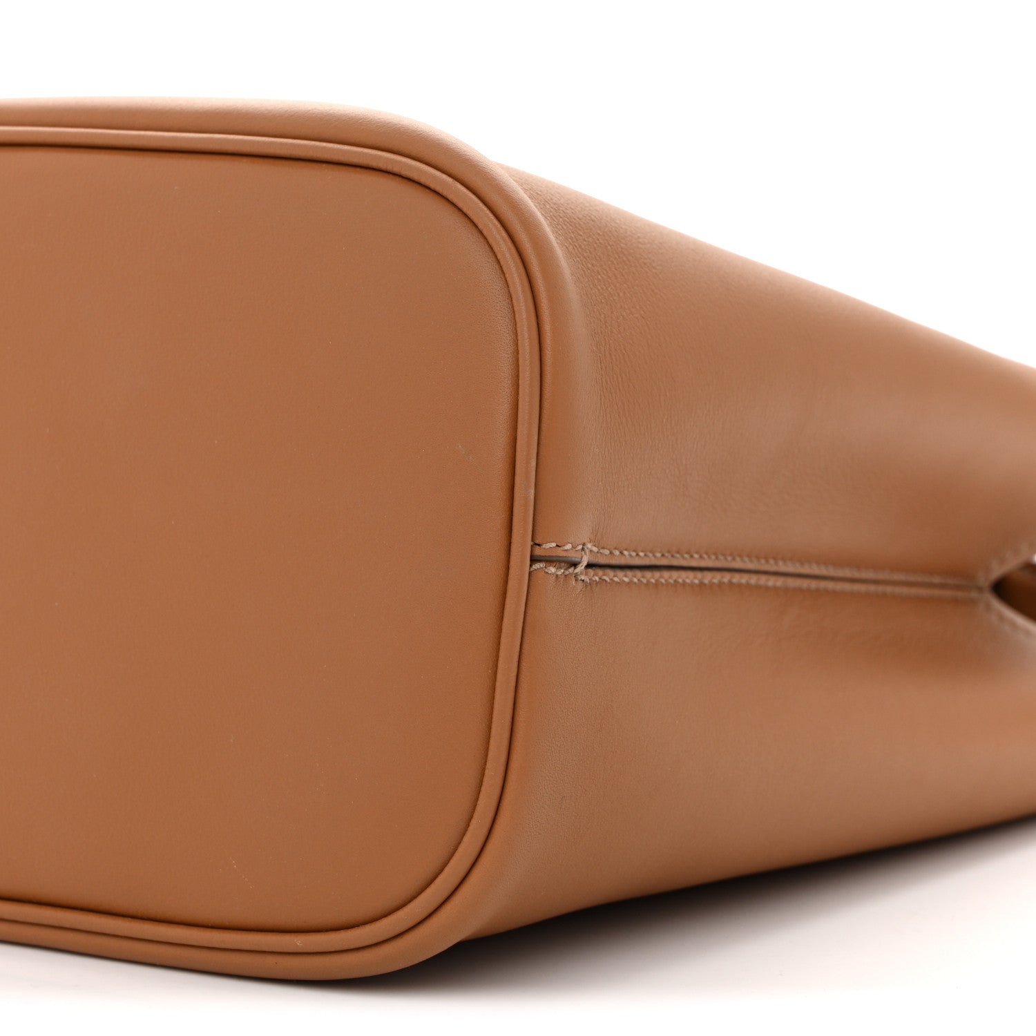 Prada Soft Grained Secchiello Bucket Bag Caramel 1884479