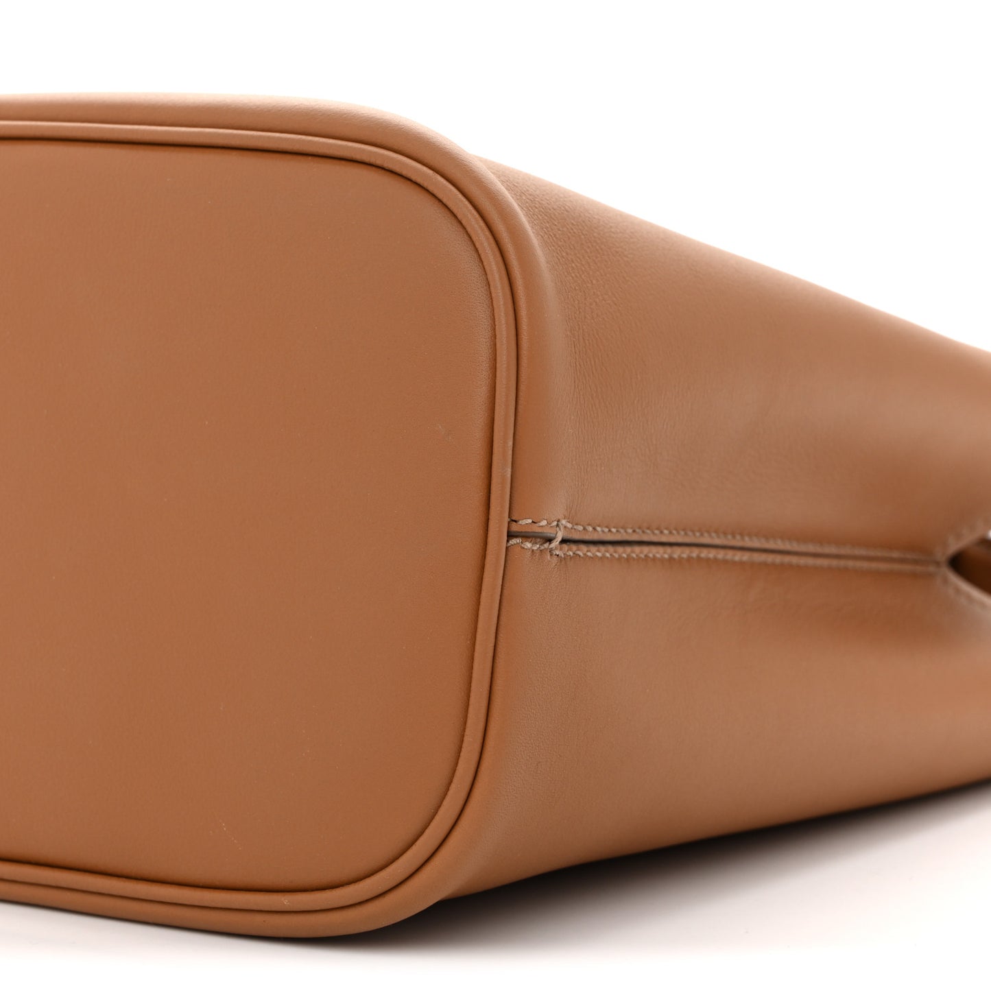 Soft Grained Secchiello Bucket Bag Caramel