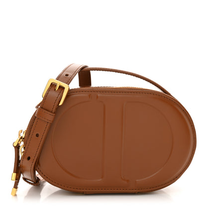 Christian Dior Calfskin CD Signature Oval Crossbody Camera Bag Brown 1 of 13
