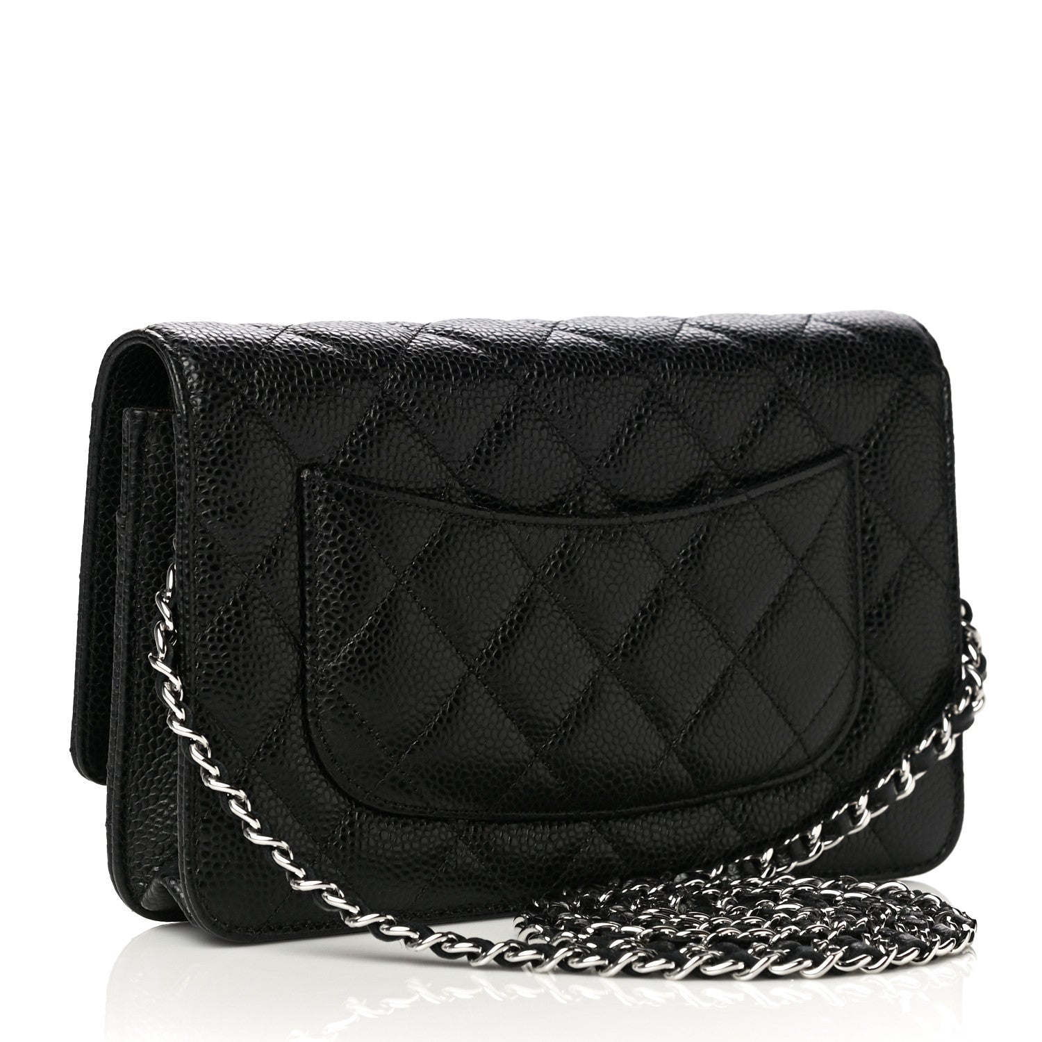 Chanel Caviar Quilted Wallet On Chain WOC Black 3 of 13