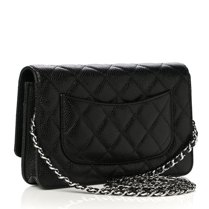 Chanel Caviar Quilted Wallet On Chain WOC Black 3 of 13