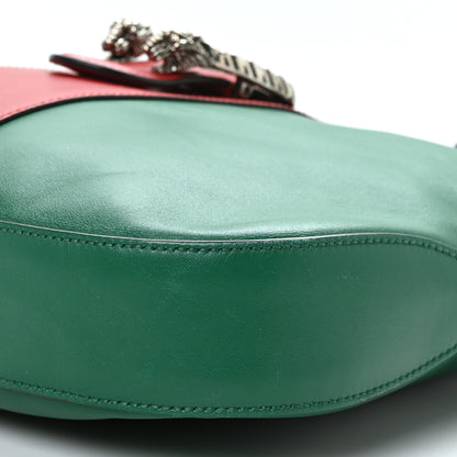 Gucci Calfskin Web Stripe Medium Dionysus Hobo Emerald 9 of 10