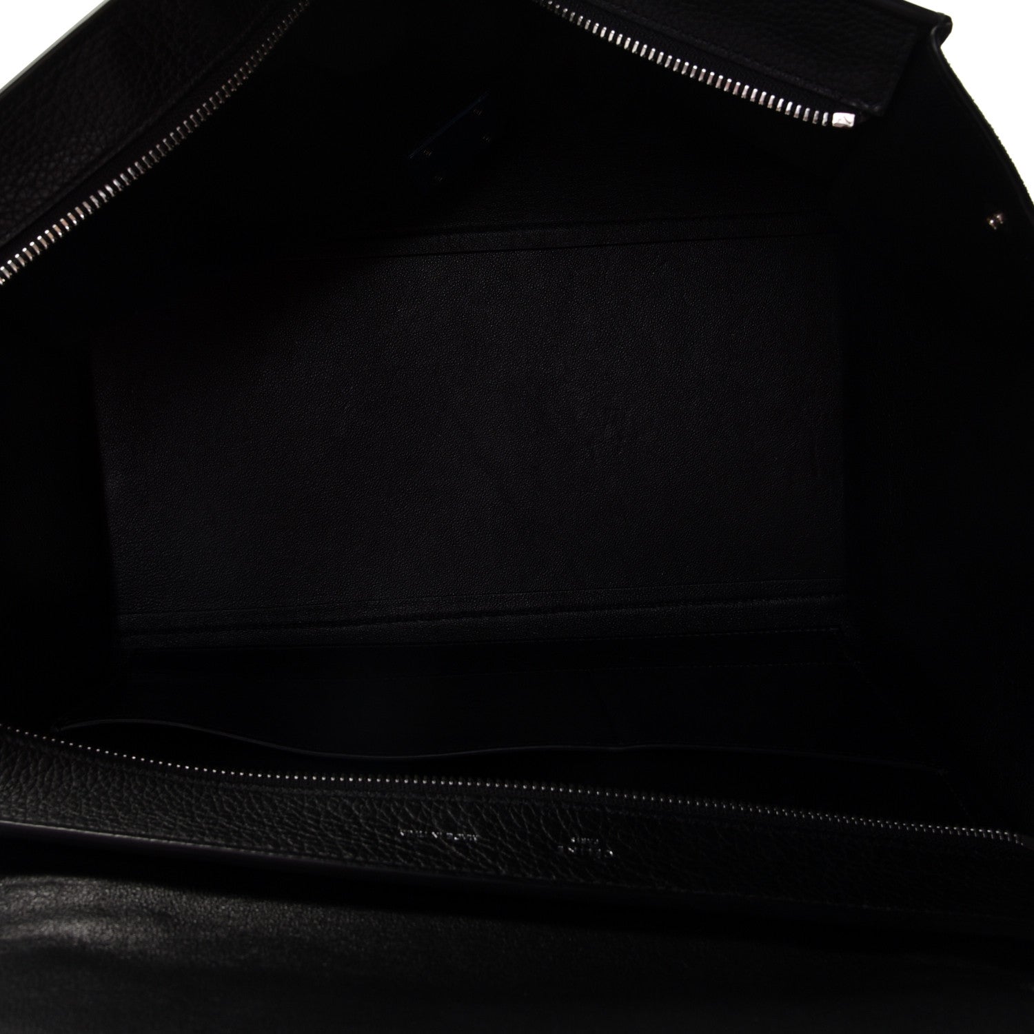 Celine Drummed Calfskin Suede Medium Trapeze Black 5 of 9