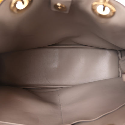 Christian Dior Ostrich Large Diorissimo Tote Yellow Beige 6 of 13